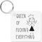 Gift Base® Queen of F-King Everything Citation Porte-Clés Chaîne