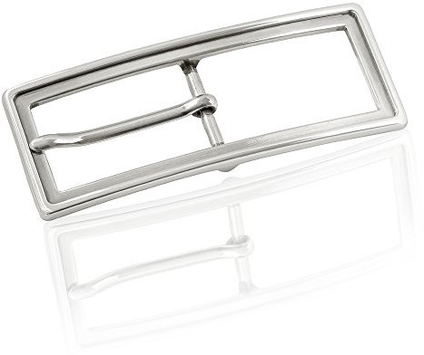 Gürtelschnalle Buckle 25mm Metall Silber Poliert - Buckle Gap - Dornschliesse Für Gürtel Mit 2,5cm Breite - Silberfarben Poliert