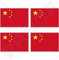 CHINA Chinesische Flagge Volksrepublik China 50mm Auto & Motorrad Aufkleber, x4 Vinyl Stickers