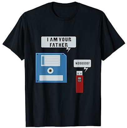 USB Floppy Disk Funny Geek T-Shirt Computer Nerd Shirt T-Shirt