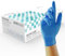 UNIGLOVES Unicare Nitril-Untersuchungshandschuhe - vielseitig einsetzbar, puderfrei, medizinische Einweghandschuhe - Box mit 100 Handschuhen, blau, extra klein (GS0031)