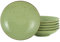 CreaTable 22 cm, Green, 22051, Serie Nature Collection, 6-teiliges Geschirrset, Suppenteller aus Steinzeug, spülmaschinen-und mikrowellengeeignet, Qualitätsproduktion