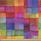 ABAKUHAUS Abstrakt Gewebe als Meterware, Regenbogen-Farben-Quadrate, Dicht Gewebter Stoff zum Nähen Polster Wohnaccessoires, 3M (148x300cm), Rosa Rot