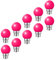 HUAMu Ampoules baïonnette B22 - ampoule LED Feston 2W (équivalent 20W), ampoule écoénergétique écoénergétique colorée rose, petites ampoules de Noël BC Cap, Paquet de 10