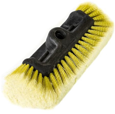 DOCAZOO Telescopic Pole for Cleaning - Window Cleaning Kit, Ceiling Cleaning, Feather Duster, Snow Removal, Window Squeegee, High Reach Indoor & Outdoor Kit - (Head Only - Ultra Soft Bristle Brush)