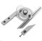 Winkelmesser, tragbare 360 ​​Grad Winkelmesser Stahl Universal Winkelmesser Winkelsucher Messlineal mit Lupe Werkzeug Messen