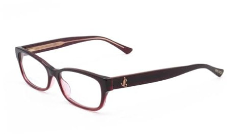 Jimmy Choo JC271 0EGL BURGUNDY 53/16/140 Damen Brillen