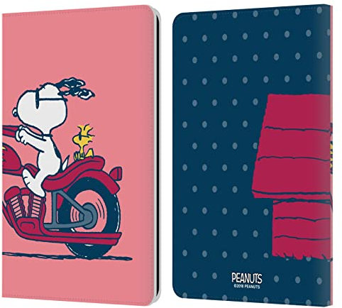 Head Case Designs Offizielle Peanuts Snoopy & Woodstock Halbzeiten Und Gelächter Leder-Wallet-Hülle Kompatibel mit Kindle Paperwhite 1 / 2 / 3