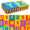 ADEPTNA Large Multi-Coloured Soft EVA Foam Jigsaw Play MAT - Alphabet Floor MAT for Kids Play Room - Each Tile Measures 29CM X 29CM X 1CM (26 PCS)
