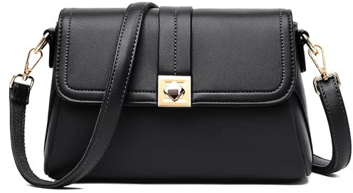 DIRRONA Mode Damen Schultertasche Beiläufig Frau Umhängetasche Classic Reise Täglich Damen Achseltasche Zwei Schultergurte Schwarz