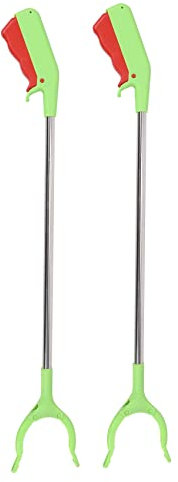 2 x Greifzange für Abfall, Kralle, Werkzeug für Müll, Garten, 60 cm