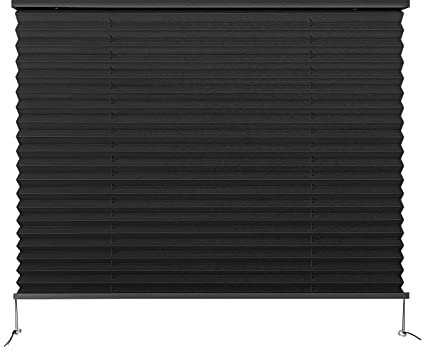 Dulepax RV Blinds,RV Pleated Shades,RV Blinds Pleated Shades,RV Window Shades,Camper Blinds,RV Window Blinds for RV Camper Travel Trailers Motorhome¡¯s Window, 32 W x 24 L (Colour-Black)