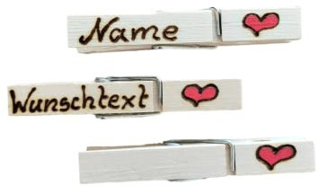 3 Glubbal (Glupperl) Herz - mit Text (individuell)