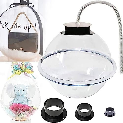 RayGenius Ballonaufblasmaschine, Ballon Aufblasen Geschenkverpackungsmaschine, DIY Ballon Aufblasen Werkzeug FüR Geschenk Dekoration Hochzeit Party Weihnachten