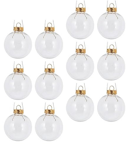 IMIKEYA 12st Balldekorationen Für Hochzeiten Plastikkugel Anhänger Klare Schillernde Ornamente Regenbogen-kugelkugeln Kugeln Aus Kunststoff Hängekugeln Aus DIY Das Haustier Charme Groß