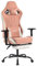 YAMOBO Gaming Chair with Footrest,High Back Ergonomic Computer Chairs with Massage Lumbar Support,Reclining Chair with 2D Armrests, TechCloth, Pink