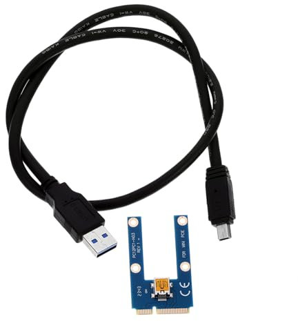 jojofuny Câble USB Mini Pci-e vers Pci-e Extension Pcie pour Carte Graphique Externe Ordinateur Portable Accessoire Informatique pour Amélioration des Performances Graphiques Et Jeux