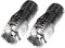 2 Stück Mini-Taschenlampe Mit Dreiäugigem Monsteres, Three-eyed Monster Mini Flashlight, LED Taschenlampe Mini Extrem Hell, Taschenlampe LED Aufladbar, Wasserdichte Taschenlampe mit 5 Modi (Silber)