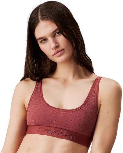 Calvin Klein Femme Soutien-Gorge Brassière Unlined Stretch, Rouge (Apple Butter), XL