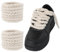 Molain 1 par de cordones gruesos para AF-1, 8 mm de grosor, redondos, 150 cm, cordones gruesos, cordones gruesos, cordones de algodón, cordones gruesos para zapatillas de deporte AF, crema