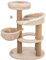 TRIXIE Kratzbaum Boho Filippo 114cm in beige – mehrstöckiger Katzenbaum mit vielen Kratz- und Spielmöglichkeiten, sowie Rückzugsorten – gemütlich & stabil – 44474