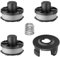 JAMSSOW 4 Bobine Tagliaerba Compatibili con Makita 196146-9/195858-1,Filo Tagliabordi Bobine Adatto per Makita Batterie 18V DUR181Z,DUR181RF,DUR181,Lunghezza 8,3m,Ø1,6mm(3 bobine+1 tappo+1 primavera)