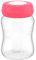 Domary 4PCS Bouteilles de Conservation du Lait Maternel, Bouteilles de Congélation de Lait Maternel Anti-Fuites avec Large Alésage et Joint en Silicone, Matériau PP, Capacité 180