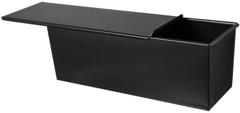 OFFSCH Non-Stick Toast Box Mold Enamel Lid Bread Loaf Pan Pullman Pan Cover Bread Toast Baker Rectangular Baking Tray for Home Baking