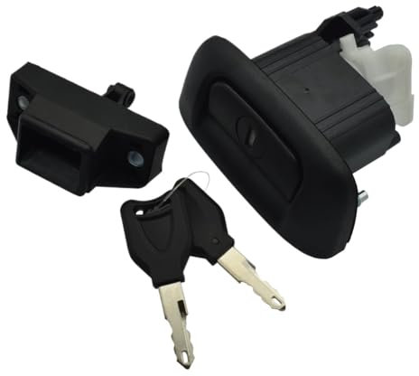 Serrure hayon Pour Clio Pour MK2 7700838546 7701472508 Verrou De Porte De Hayon Serrure De Coffre Et Serrure De Coffre Boost Avec 2 Clés Hayon Porte Loquet(Black)