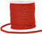 SOFPLATE 20 m/21.87 yard Corda Decorativa Corda Intrecciata Cordoncino Passamaneria 5mm Rosso Poliestere 3 strati Spago di Seta Corda Intrecciata Filo Laurea Onore Corde per Arredamento Casa Borsa Tap