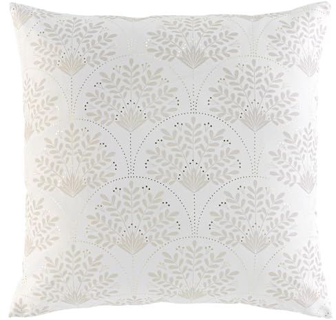 Douceur d'Intérieur, Kissen mit abnehmbarem Bezug (60 x 60 cm) Majestia, Polyester, Bedruckt metallic