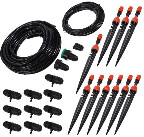 VINTORKY Automatisches Bewässerungssystem Für Pflanzen Mit Einstellbarem Timer Schlauch Und Multifunktionale Sprinkler Für Garten Und Balkon Wassersparende Tropfbewässerungslösung