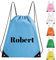 personalisierte Turnbeutel fügen Sie Ihren Text Logo Name Zahlen Beutel Rucksack mit Kordelzug Wasserdicht für Kinder Jungen Mädchen Sport Fitnessstudio Reisen Schwimmen