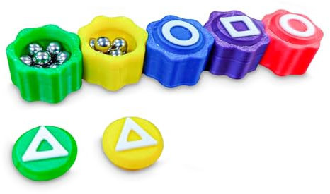 TOYPLASH - Set 5 Steine Gonggi Spiel – Gonggi Steine Original Korea - Gongi Spiel für Kinder & Erwachsene - Korean Stein Traditionell - Gongi Korean Game Original - Jackstones Game (Plastiktüte)