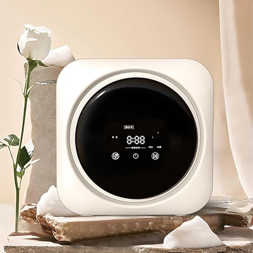 SHAHRYAR Mini Lavatrice E Asciugatrice,Lavaggio E Asciugatura Automatica,Funzionamento Touchscreen,per Piccoli Indumenti, Biancheria Intima E Calzini Wall-Mounted