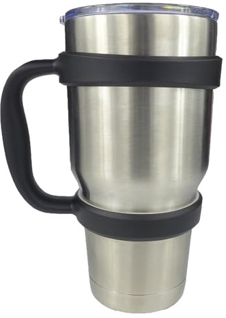 Handle for 30oz Yeti Rambler Tumbler Cooler Cup SIC Kodiak Cups Etc Holder Grip Black