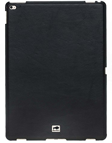Solo Pelle Ipad Pro 12,9 Zoll Ledertasche Case Hülle Fullsafe für das Apple Ipad Pro 12,9 Zoll aus echtem Leder Backcover (12,9 Zoll Schwarz) 1.Genaration