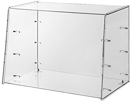 VKF-Renzel GmbH 3-Etagen Thekenaufsatz aus Acrylglas - Hustenschutz - Niesschutz - Thekenabdeckhaube - Thekenhaube - Verkaufshilfe - passend für 3 Backbleche