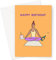 Yoga-Frau Happy Birthday Grußkarte | Frau in Lotus-Pose Geburtstagskarte, Yoga-Geburtstagskarte für Freundin, Ehefrau, sie, handillustrierte Yoga-Karten, Yoga-Freund-Geburtstagskarte