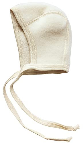 Engel Natur, Merino Baby Fleece Mütze, 100% Wolle (kbT), Maschinenwaschbar (Natur, 62-68)