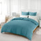 REDKEY Bettwäsche 240x220 3-teilig Aqua blau - Mikrofaser Bettwäsche-Set mit Reißverschluss, 240 x 220 cm Bettbezug und 2 x 80 x 80 cm Kissenbezüge