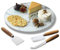 Occasion Rotating Glass Cheese Board & Knife Set - A Stylish Centerpiece for Any
