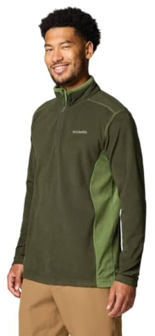 Columbia Herren Klamath Range 2 Half Zip Fleece Pull Over, Greenscape/Kantine, S