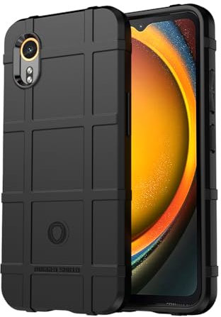 SEAHAI Cover per Samsung Galaxy Xcover 7, Militare Custodia Protettiva con Tutto Il Corpo, Case Cover Antiurto Anti-Caduta con Fodera in Microfibra - Nero