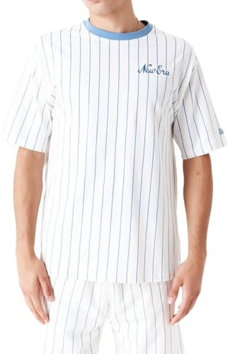 New Era Pinstripe T-Shirt Oversized Shirt weiß, L