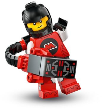 M:Tron Power-Mech (M-Tron Powerlifter), Lego Minifiguren Serie 26 Weltraum (Series 26 Space), einzelne Sammelfigur, Complete Set with Stand and Accessories, CMF (col26-5)