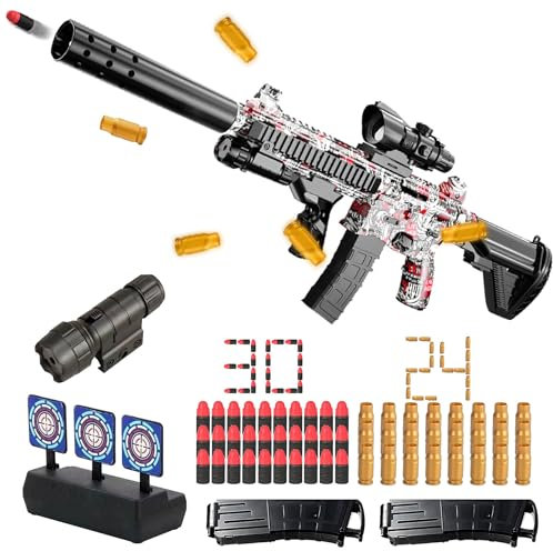 Spielzeug Pistole,Soft Bullet Gun M416,Pistole Kinder,Spielzeug Pistole mit Munition,Soft Bullet Toy Pistole,Schaumstoff Pistole,Spielzeugpistole für 6+ Kindergeschenke