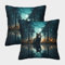MEFESE Wolf Kissenbezüge Für Sofa Und Bett, Wildes Tier Wolf Kissenbezug Im 2er-Set, Perfekt Für Home Decor Und Travel Essential, Maschinenwaschbar 50x50cm