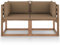 Annlera Garten-Palettensofa Garten-Mittelsofa-Set 2 TLG Paletten-Lounge-Set Terrassensofa mit Taupe Dicken Polsterung Ecksofa Garten-Sitzgruppe Sofagarnitur Modularen Design 64x64x70 cm
