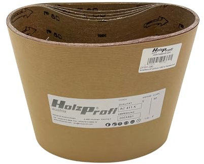Holzprofi Schleifband 551x200 mm für u.a. Bona und Lägler Maschinen | Set aus 5 Stück | Perfektes Schleifpapier für Parkettschleifmaschinen | Aluminiumoxid | Versch. Körnungen (Körnung 40)